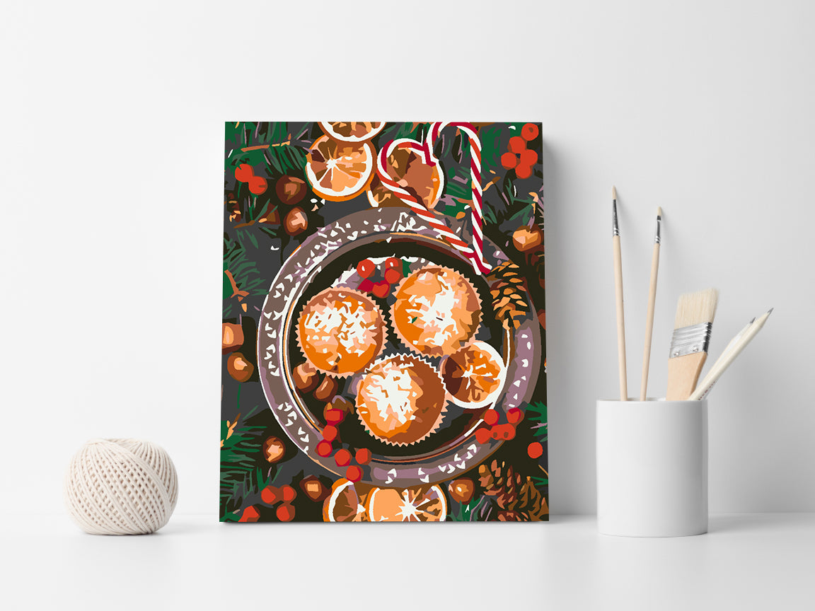 Malen nach Zahlen - Weihnachtssüßigkeiten 4592