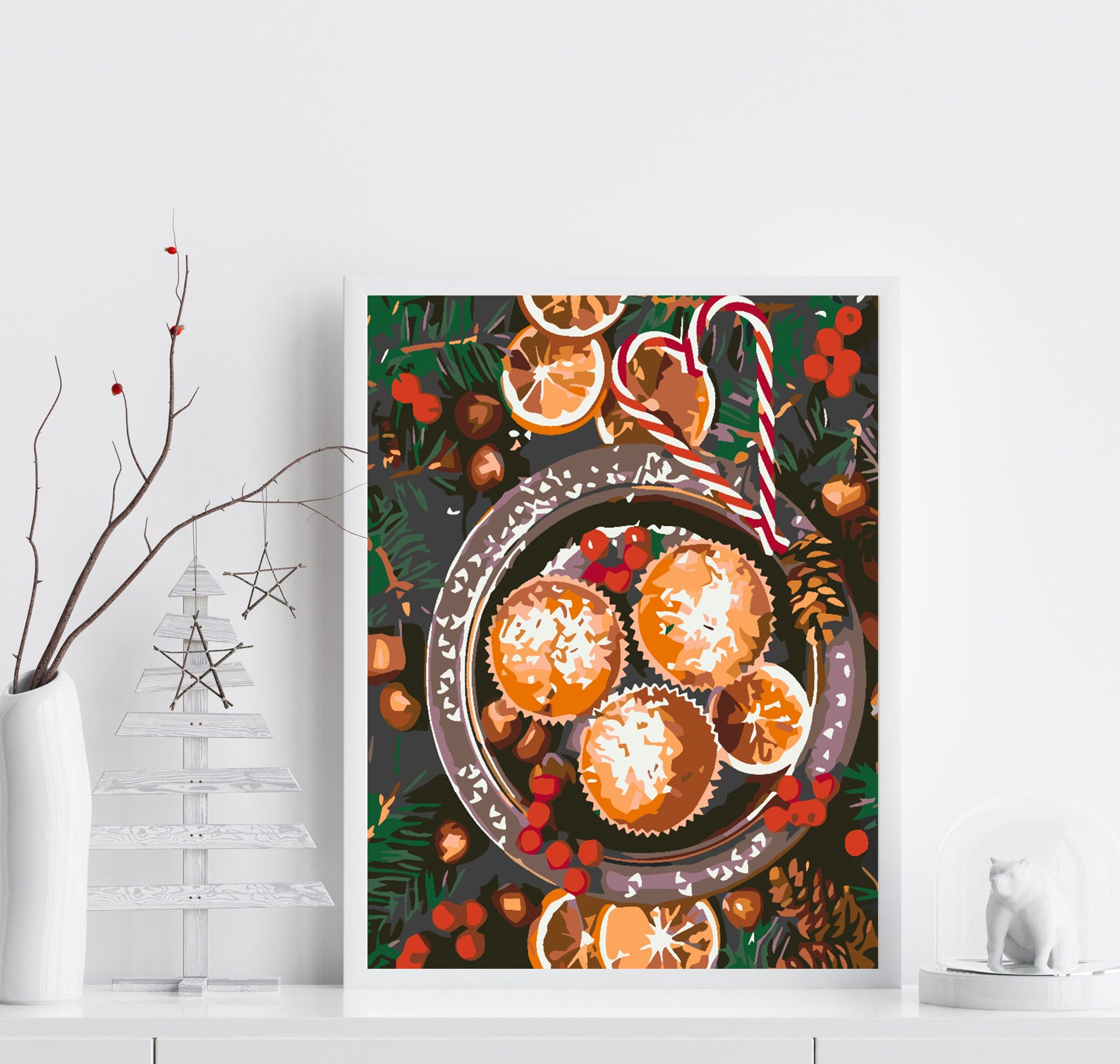 Malen nach Zahlen - Weihnachtssüßigkeiten 4592