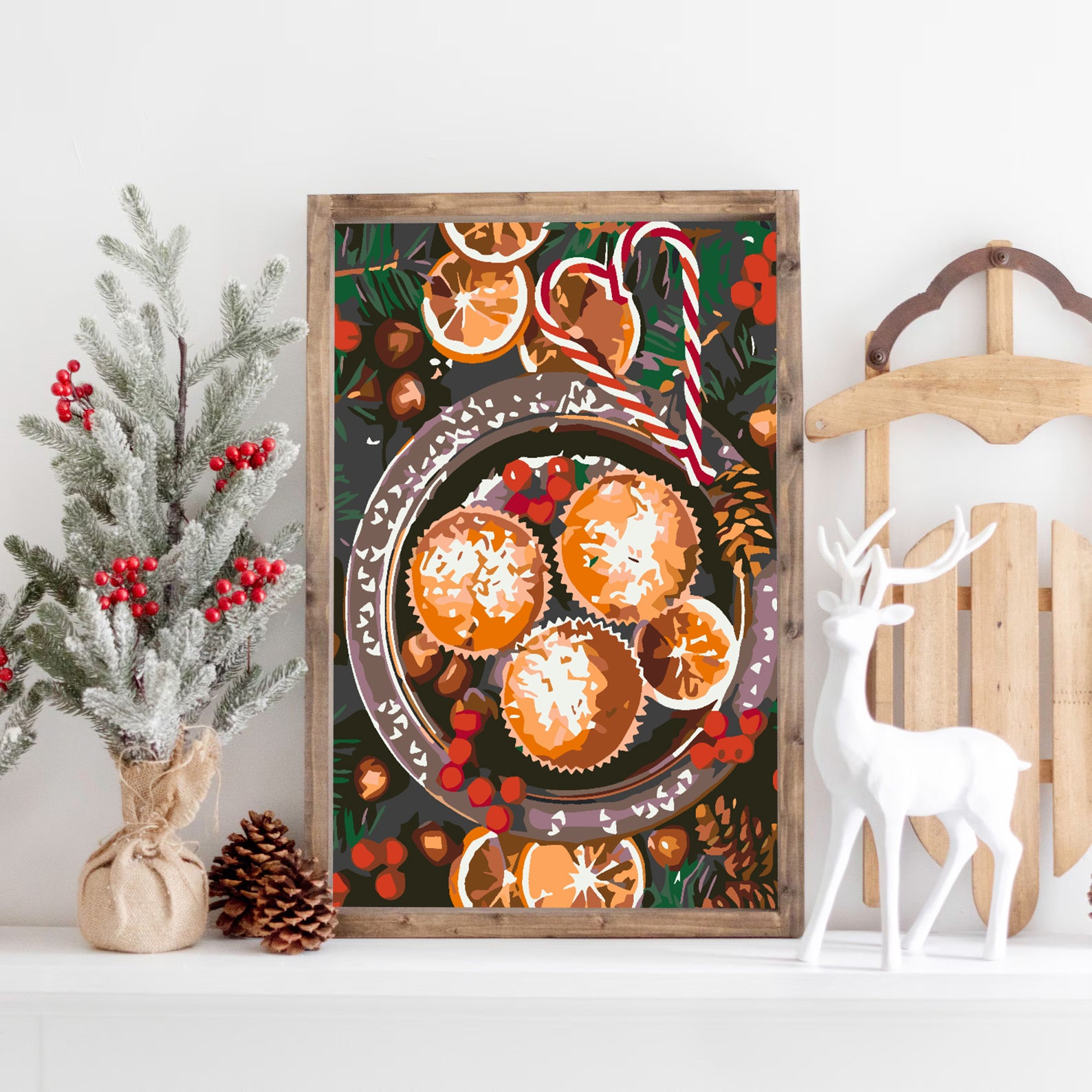 Malen nach Zahlen - Weihnachtssüßigkeiten 4592