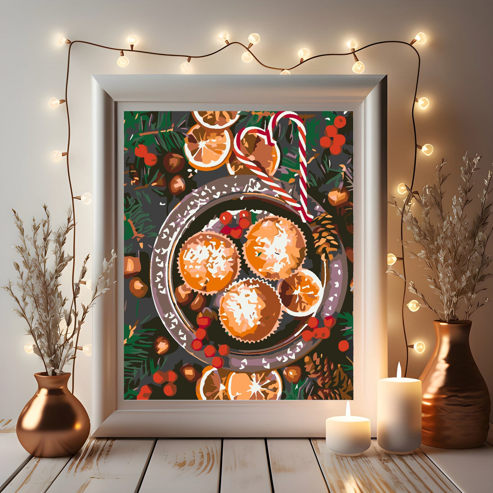 Malen nach Zahlen - Weihnachtssüßigkeiten 4592