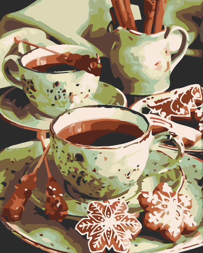 Malen nach Zahlen - Weihnachtssüßigkeiten 4593