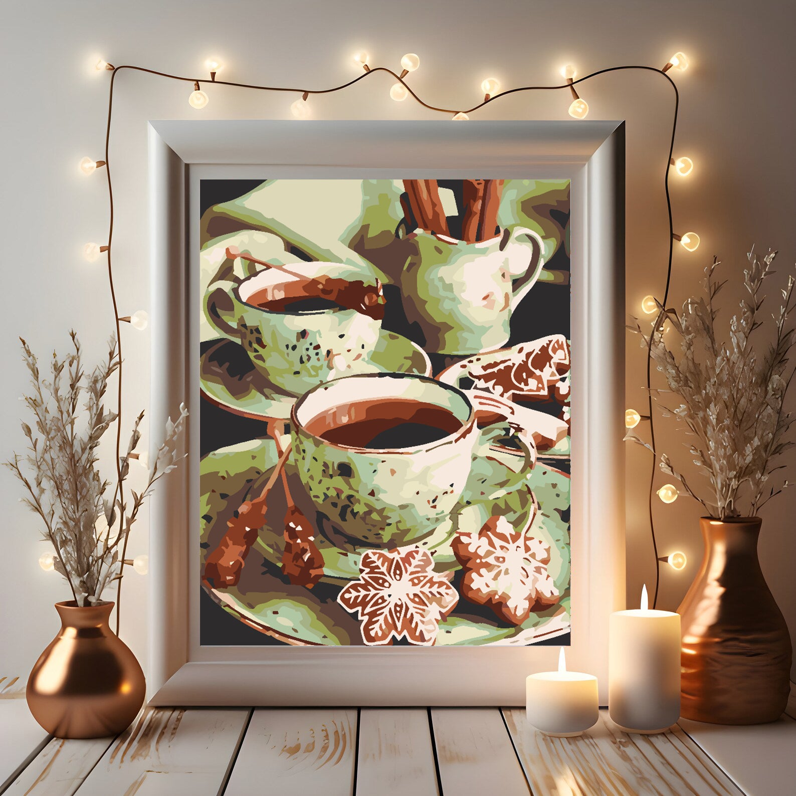 Malen nach Zahlen - Weihnachtssüßigkeiten 4593