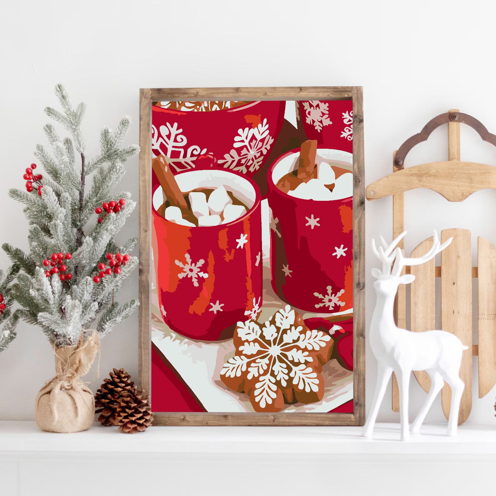 Malen nach Zahlen - Weihnachtsgetränke 4594