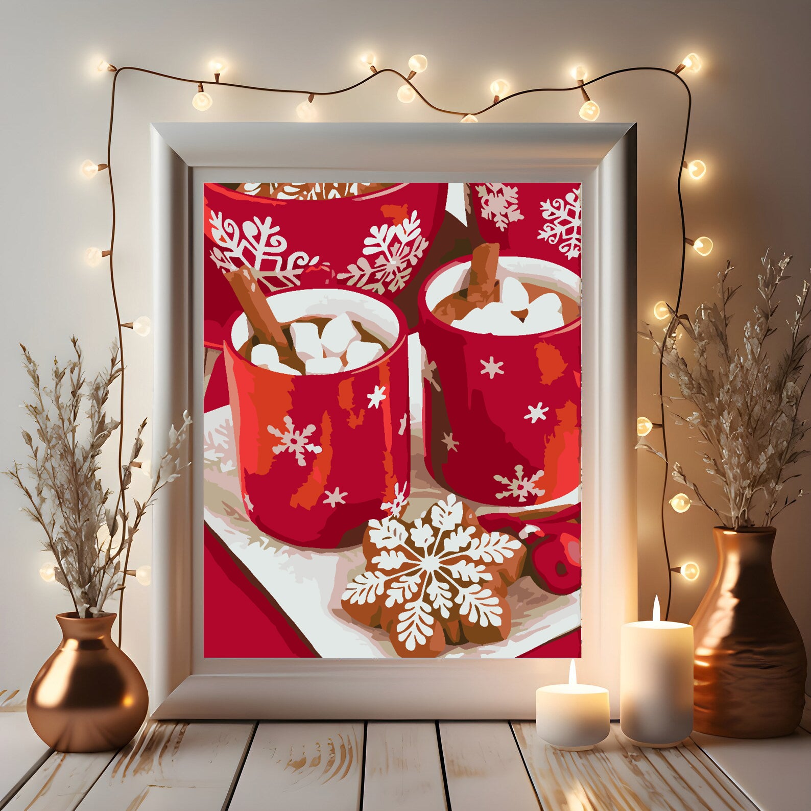 Malen nach Zahlen - Weihnachtsgetränke 4594