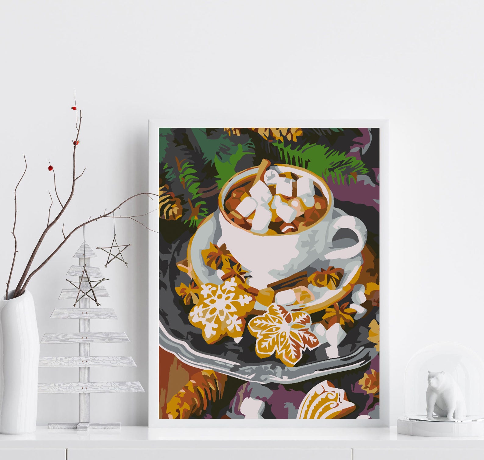 Malen nach Zahlen - Weihnachtssüßigkeiten 4598