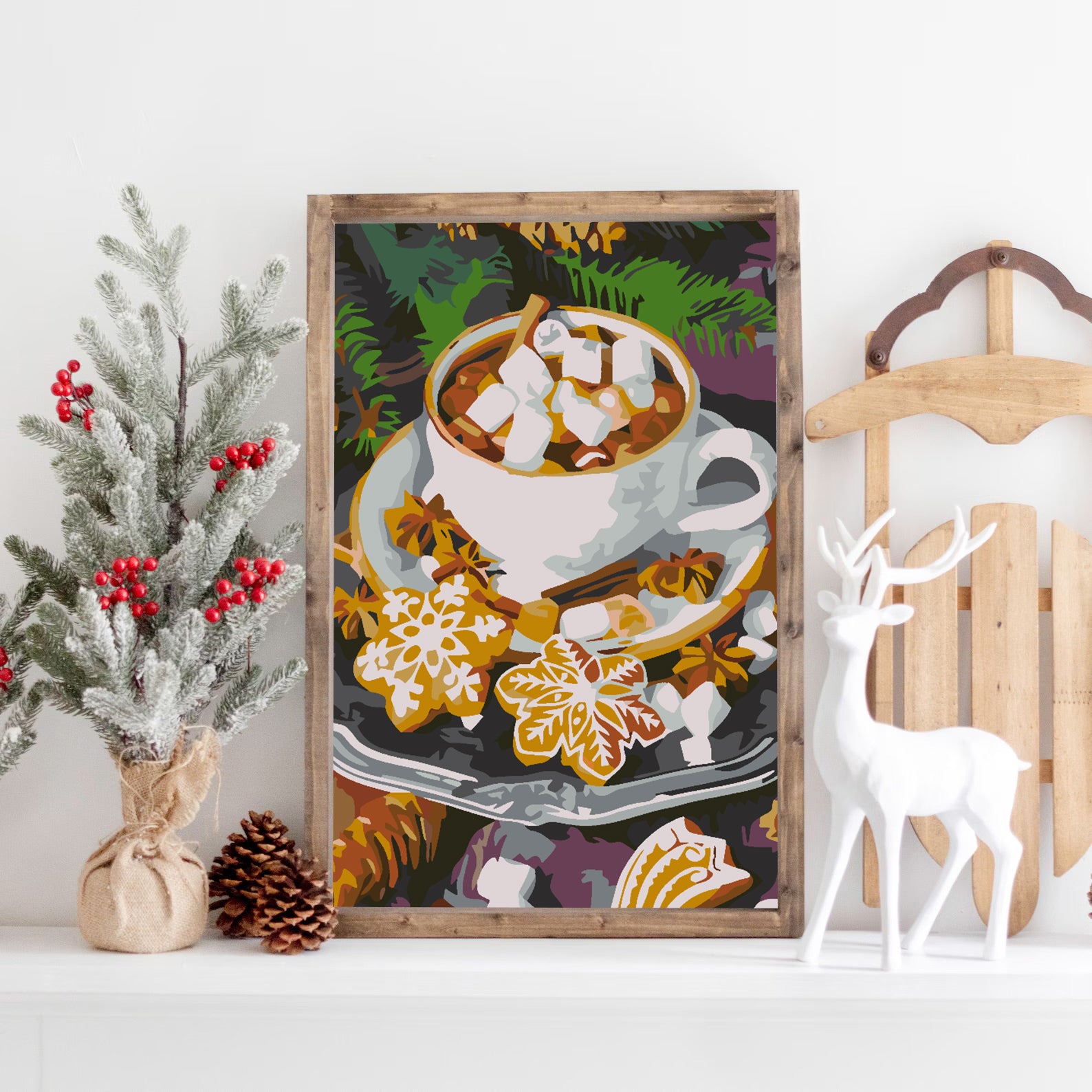 Malen nach Zahlen - Weihnachtssüßigkeiten 4598