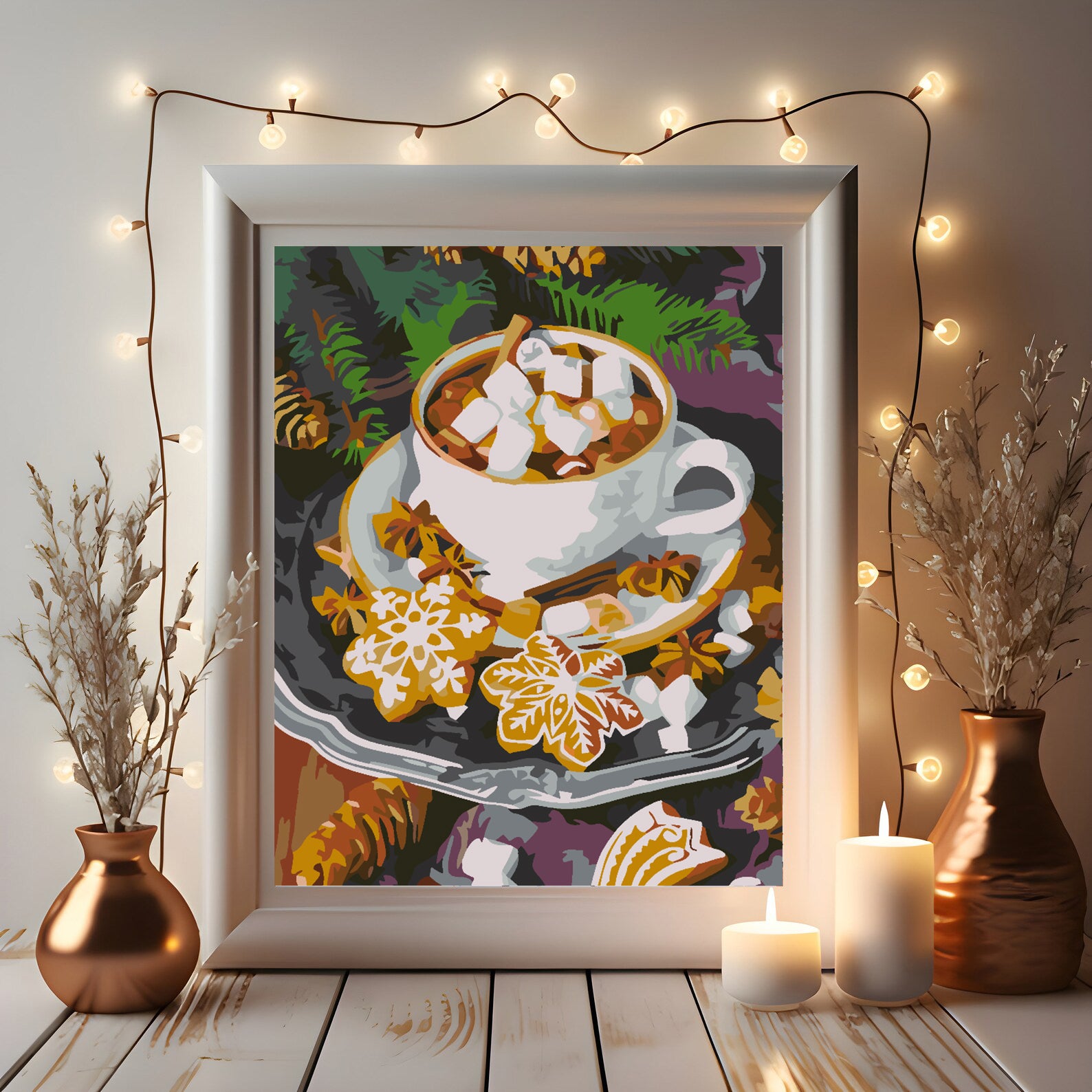 Malen nach Zahlen - Weihnachtssüßigkeiten 4598