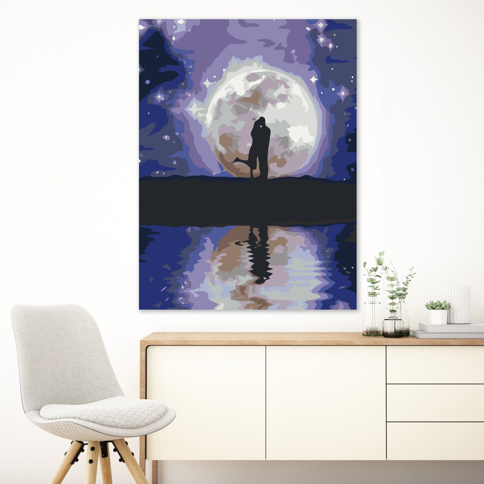 Malen nach Zahlen - Liebe auf dem Mond 4601