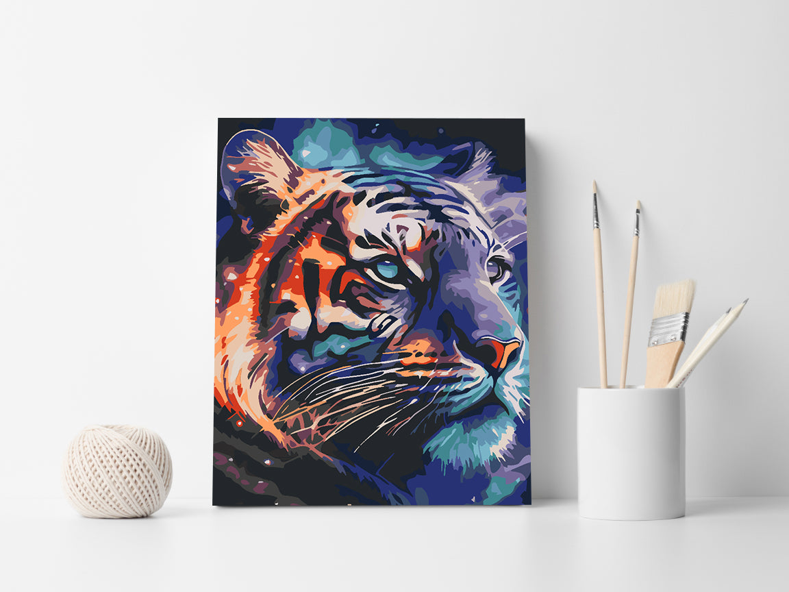 Malen nach Zahlen - Tigerporträt 4609