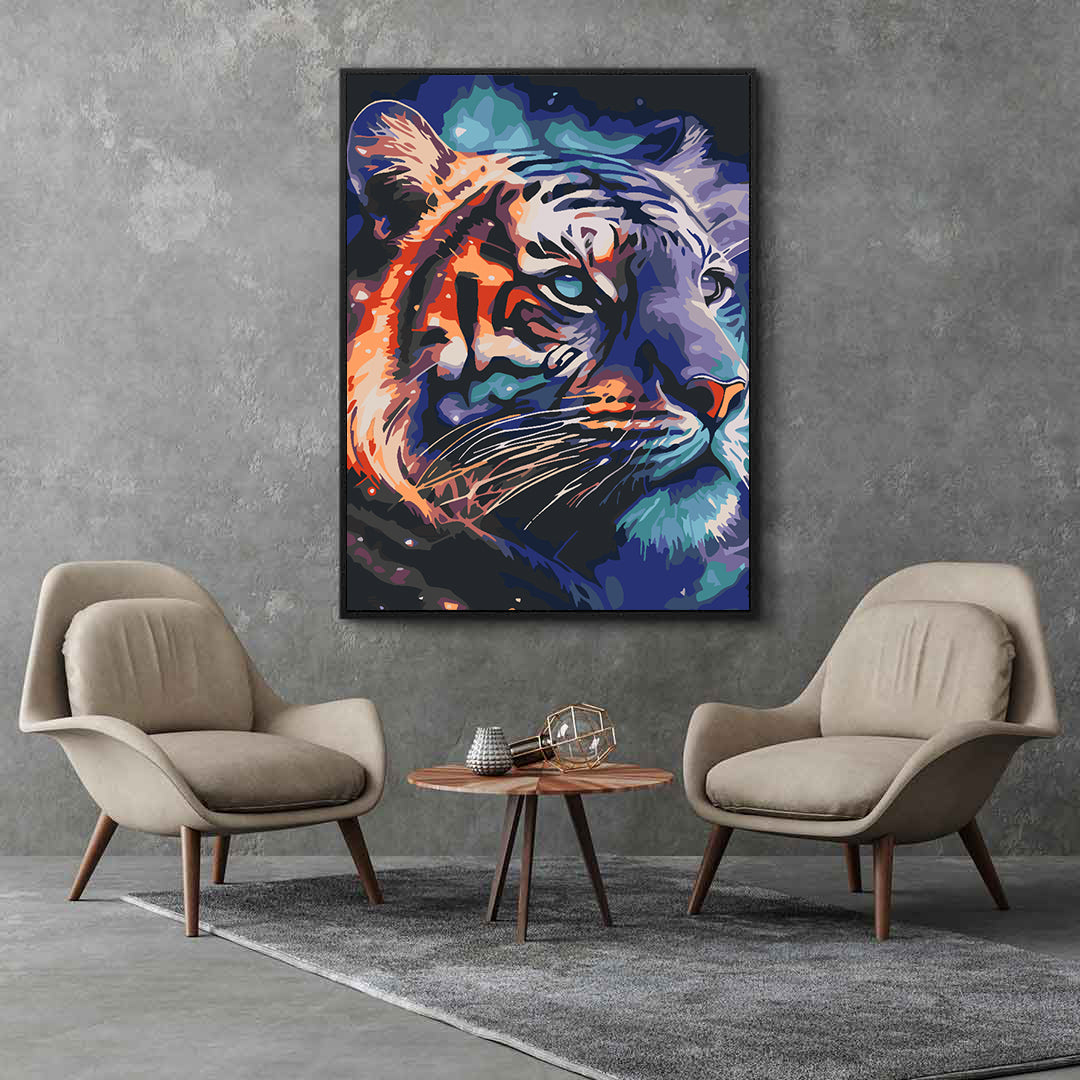 Malen nach Zahlen - Tigerporträt 4609