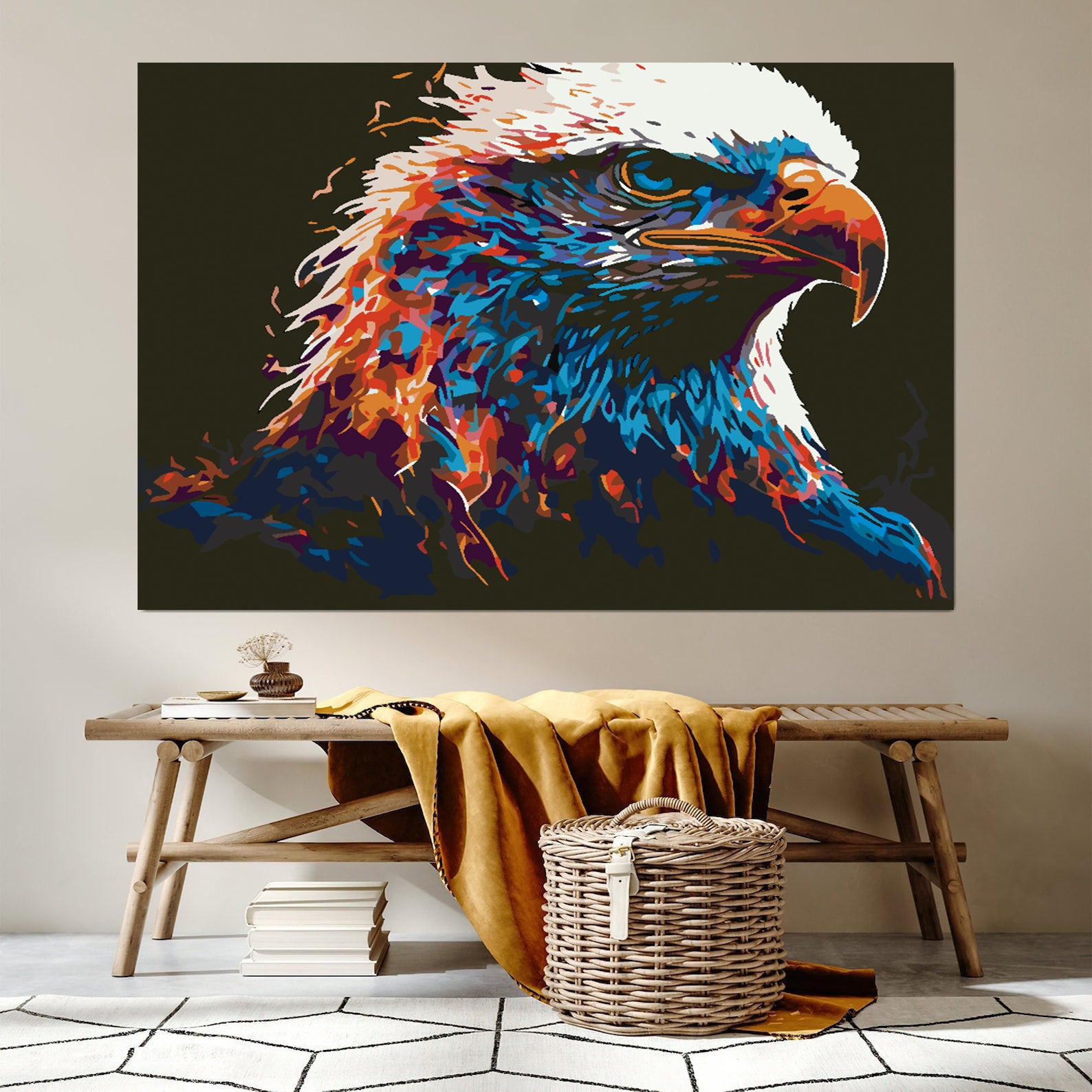 Malen nach Zahlen - Geierporträt 4611