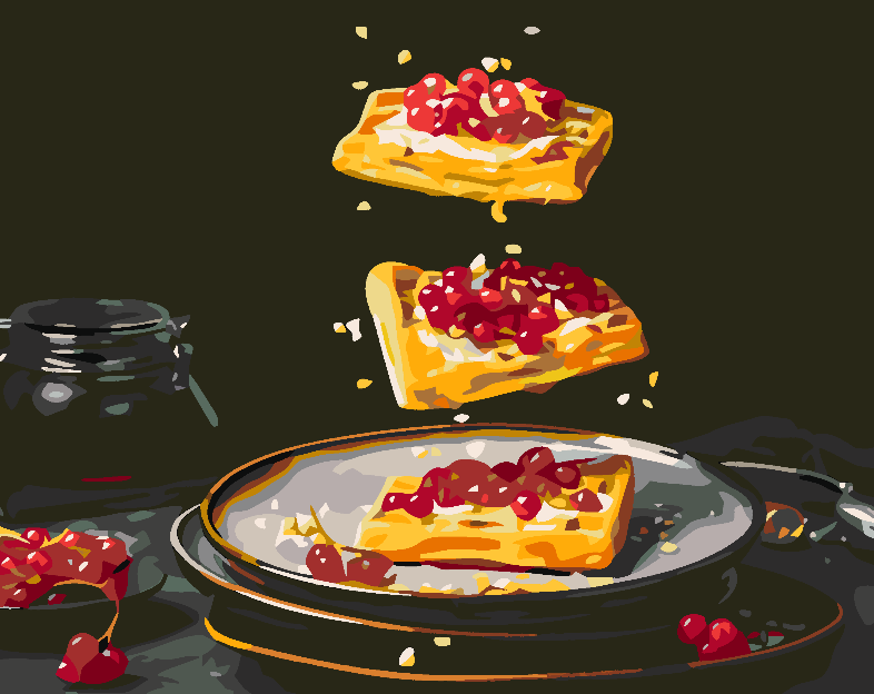 Pictura pe numere - Clătite 4620