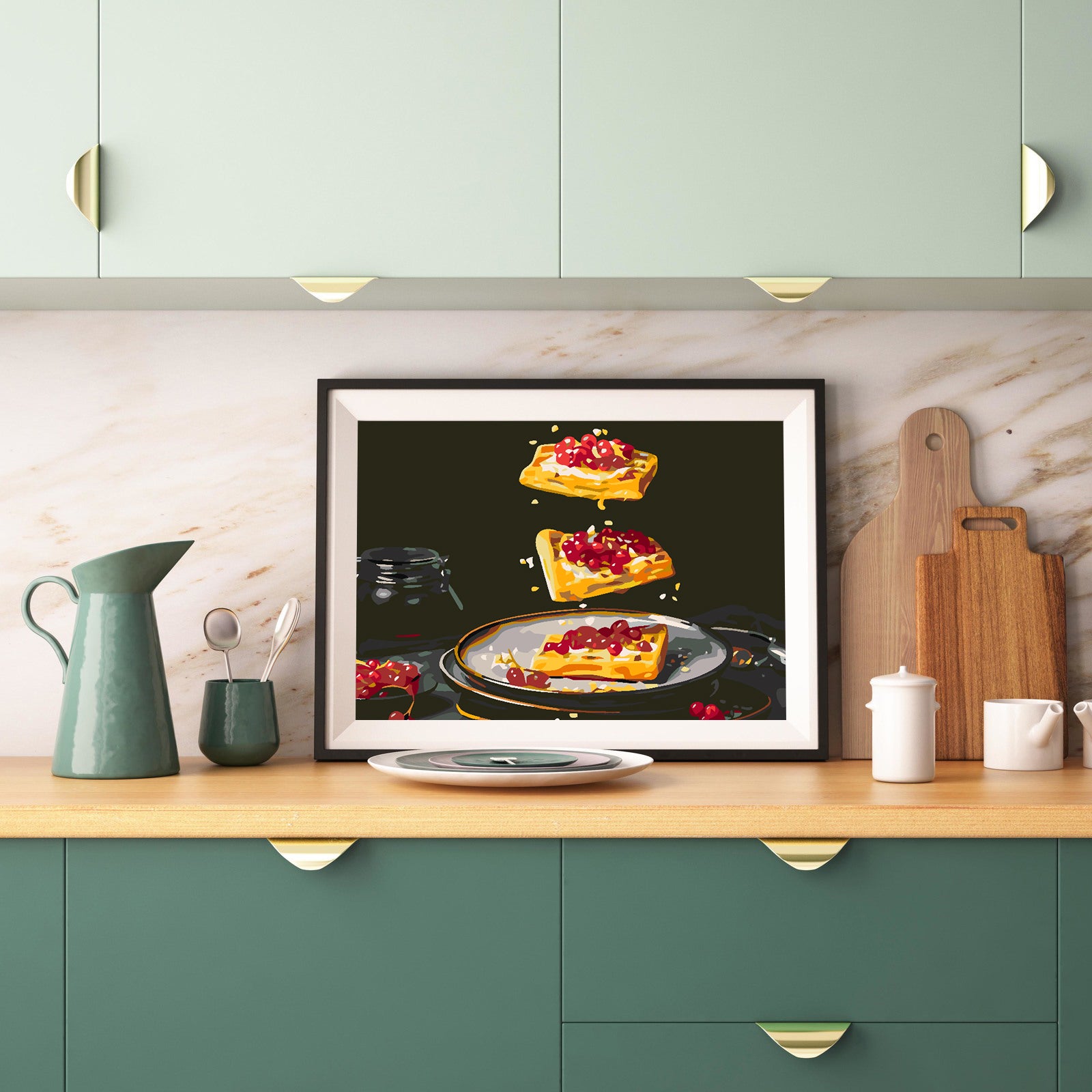 Malen nach Zahlen - Pfannkuchen 4620