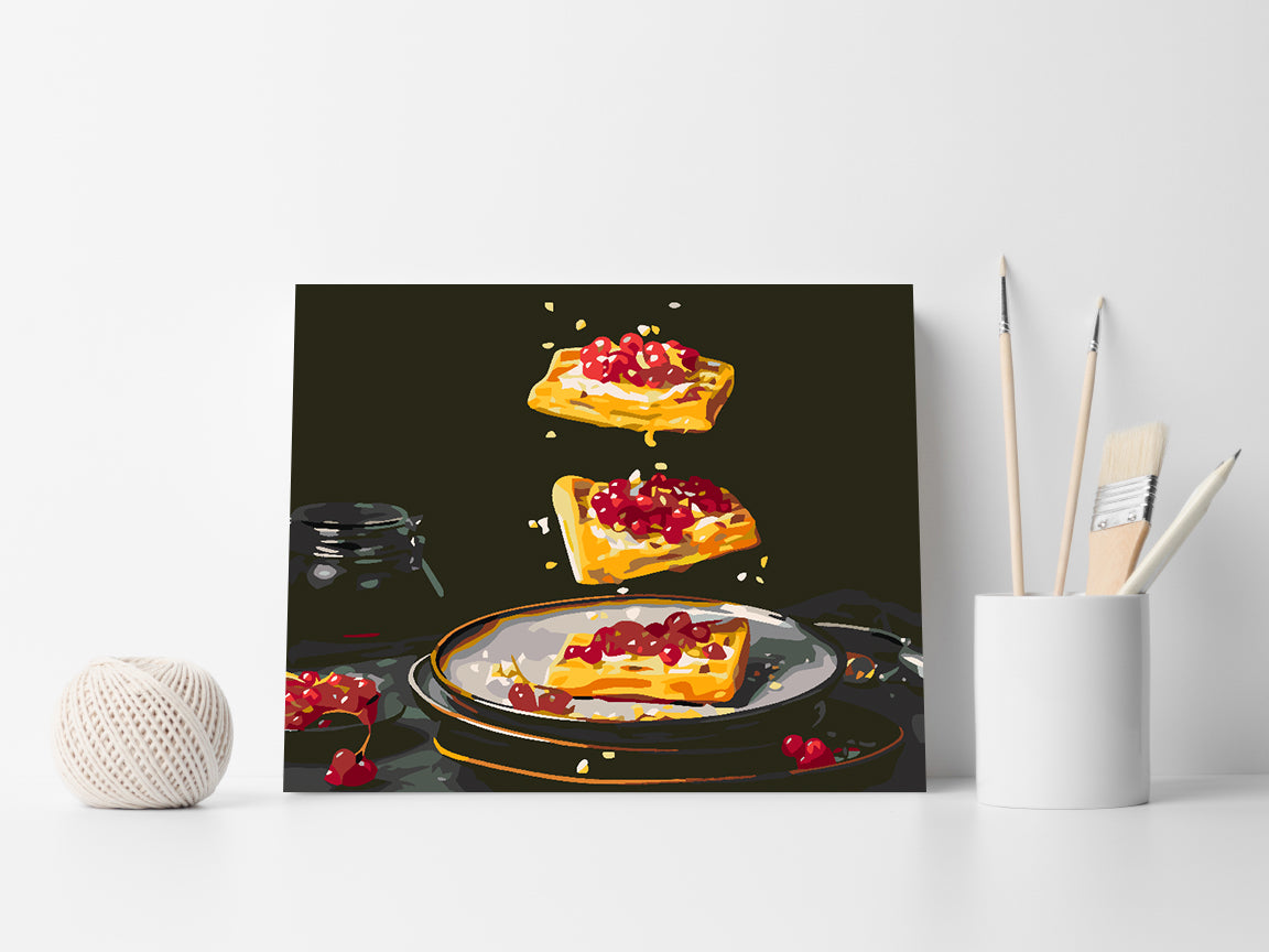 Malen nach Zahlen - Pfannkuchen 4620