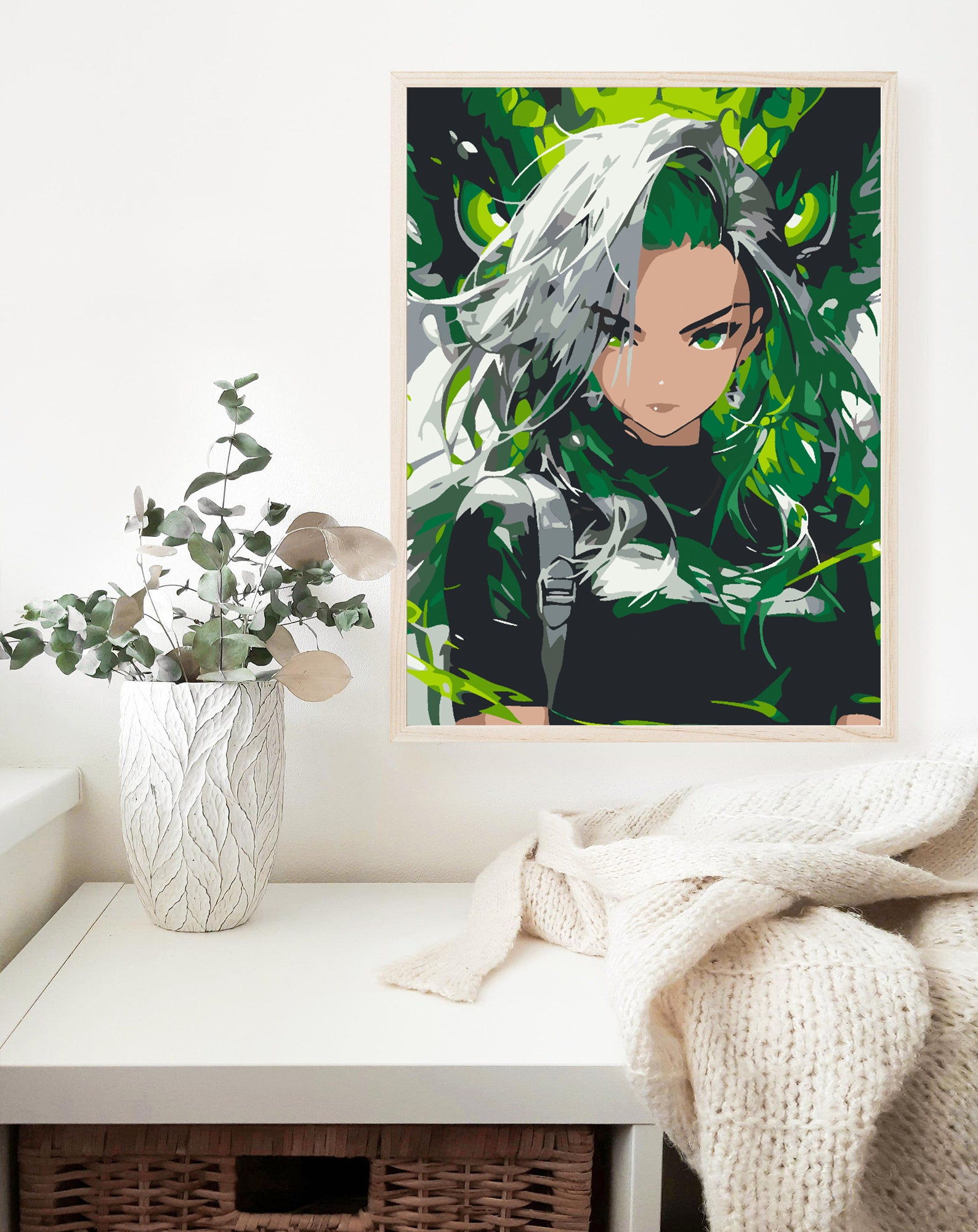 Malen nach Zahlen - Anime-Mädchenporträt 4621