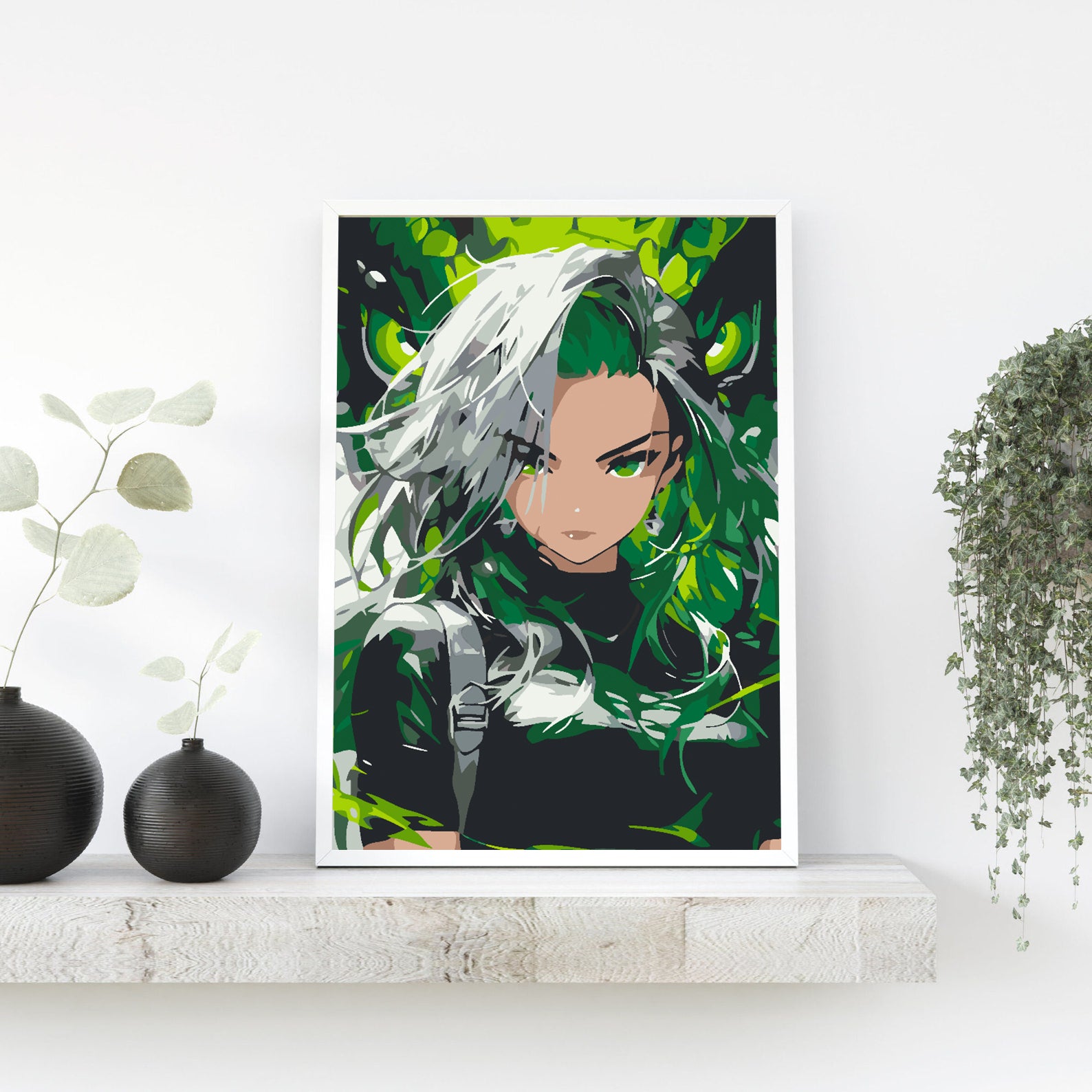 Malen nach Zahlen - Anime-Mädchenporträt 4621