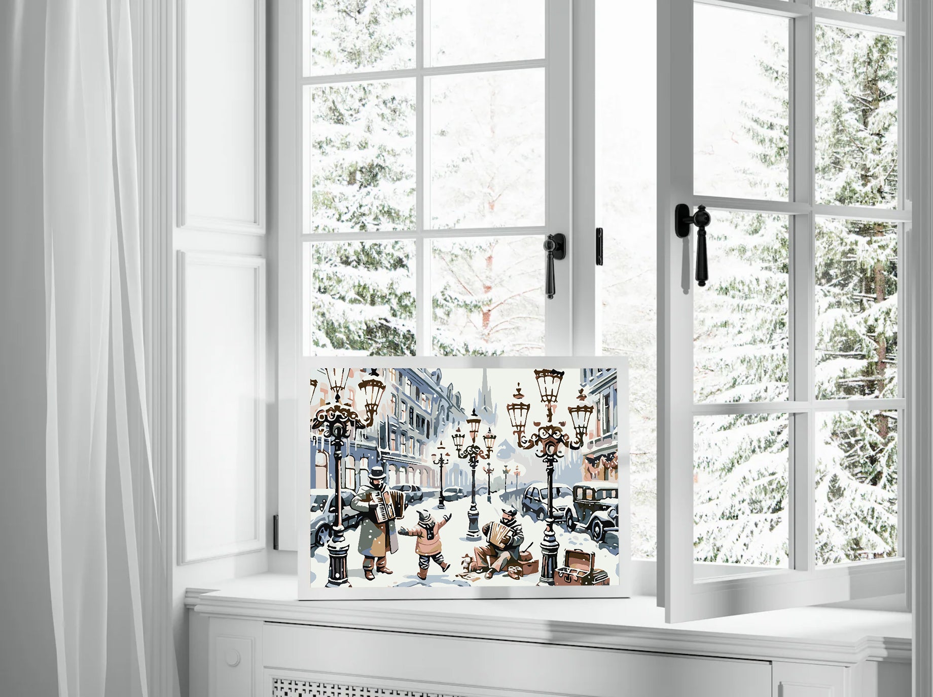 Malen nach Zahlen - Winter-Schlittschuhlaufen 4622