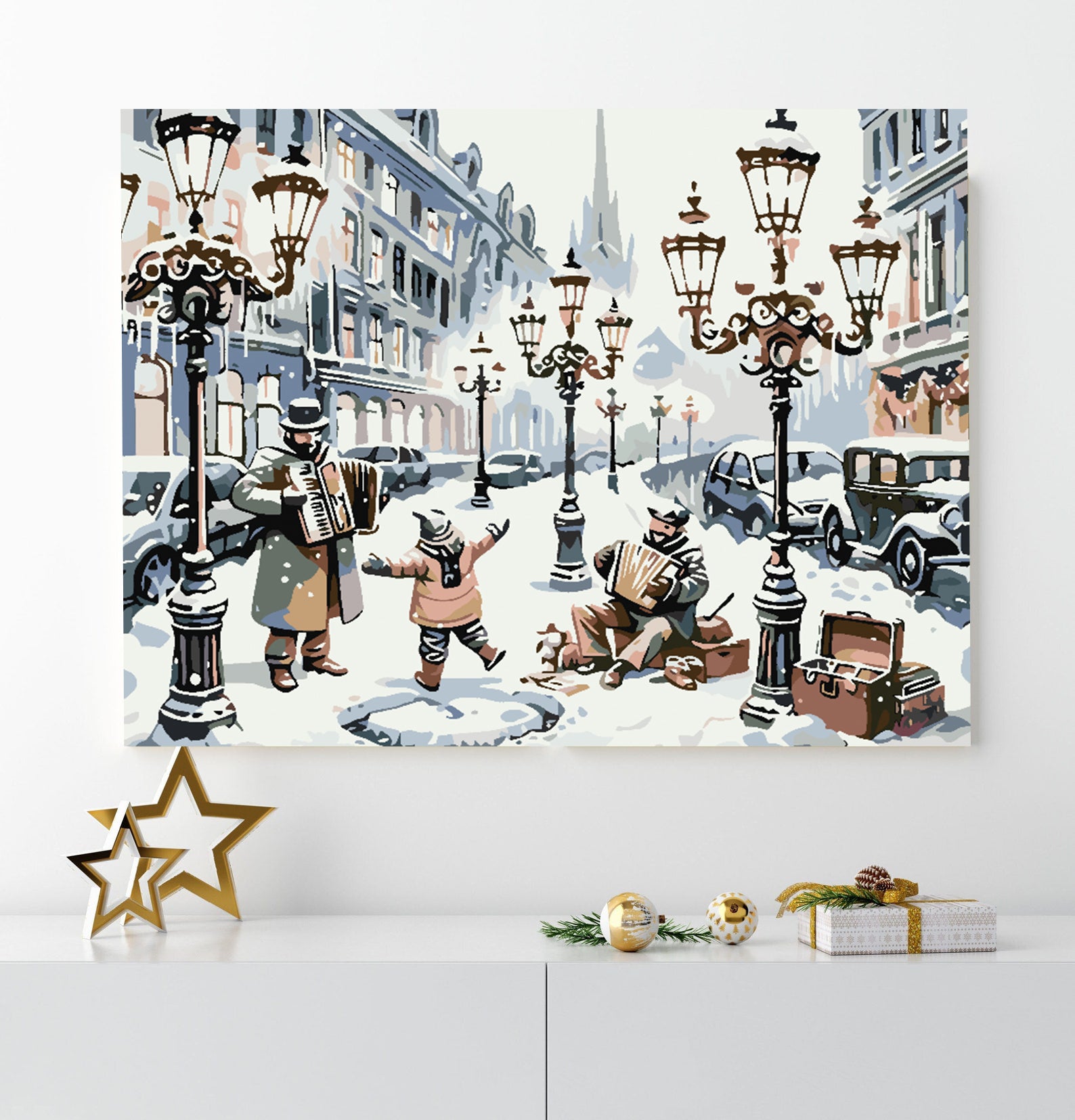 Malen nach Zahlen - Winter-Schlittschuhlaufen 4622