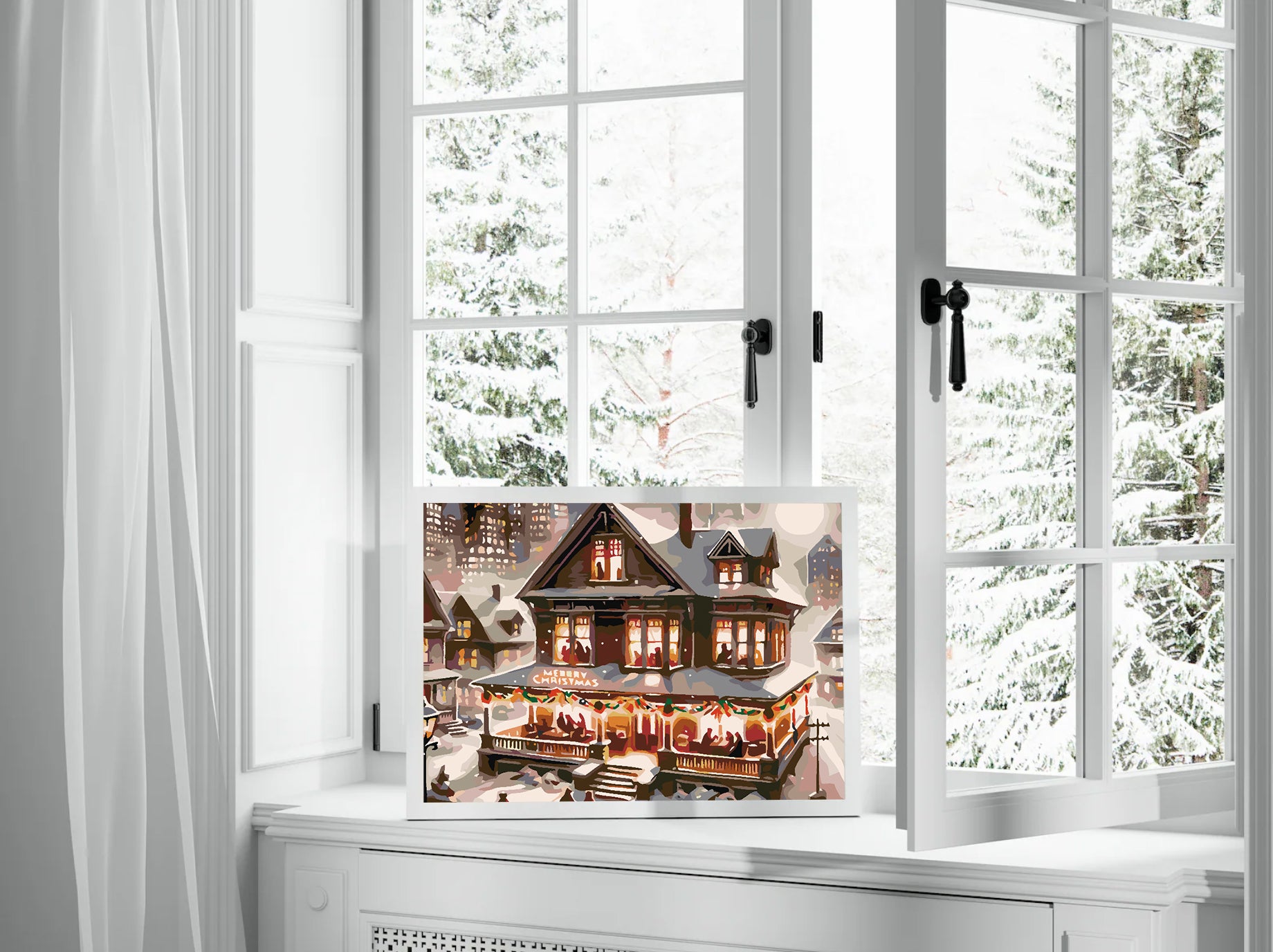 Malen nach Zahlen - Winterhaus 4623