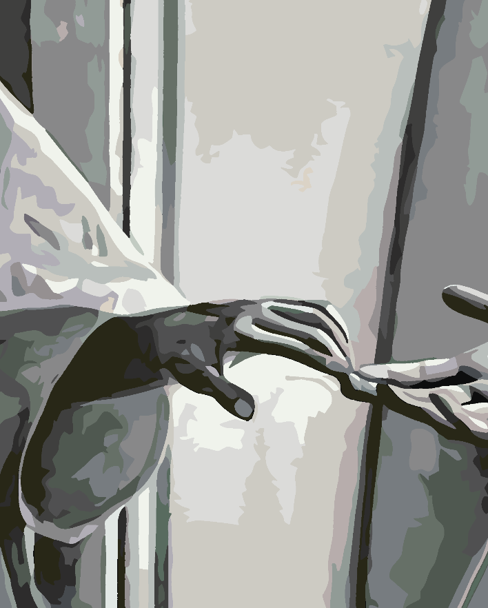 Malen nach Zahlen - Liebe Schwarz und Weiß 4625