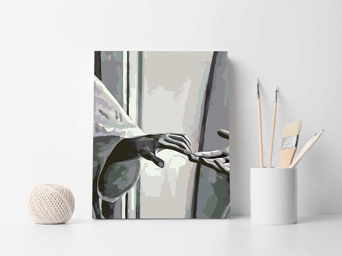 Malen nach Zahlen - Liebe Schwarz und Weiß 4625