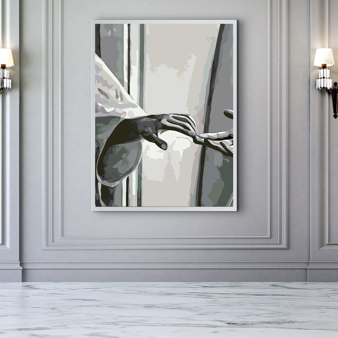 Malen nach Zahlen - Liebe Schwarz und Weiß 4625