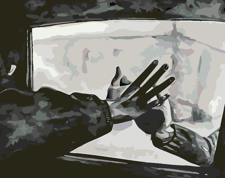 Malen nach Zahlen - Liebe Schwarz und Weiß 4626