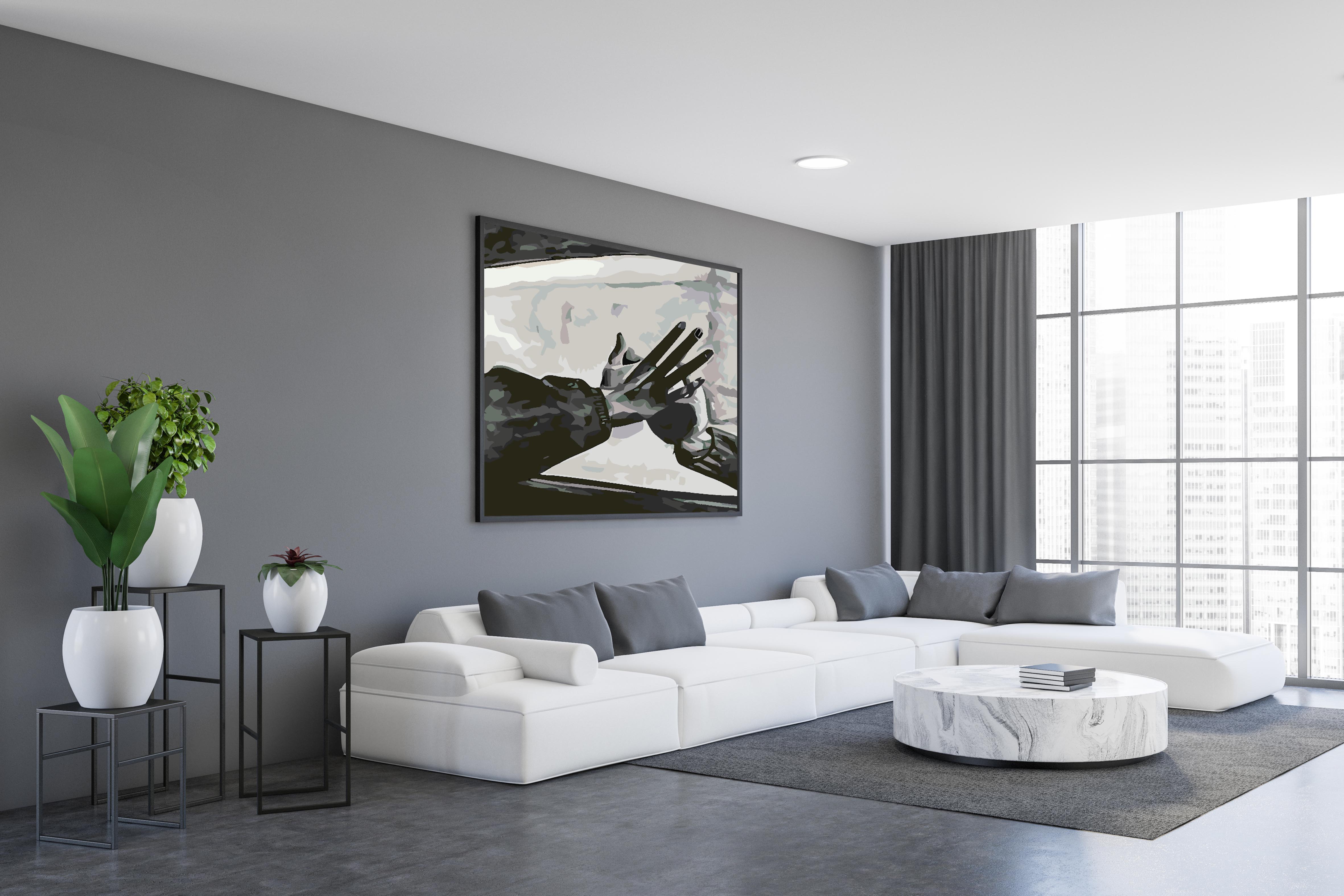 Malen nach Zahlen - Liebe Schwarz und Weiß 4626