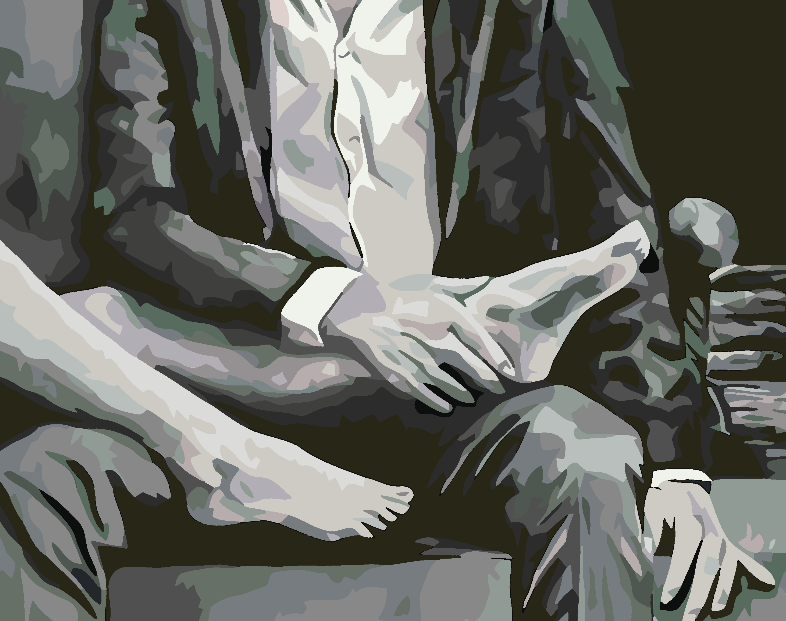 Malen nach Zahlen - Liebe Schwarz und Weiß 4627