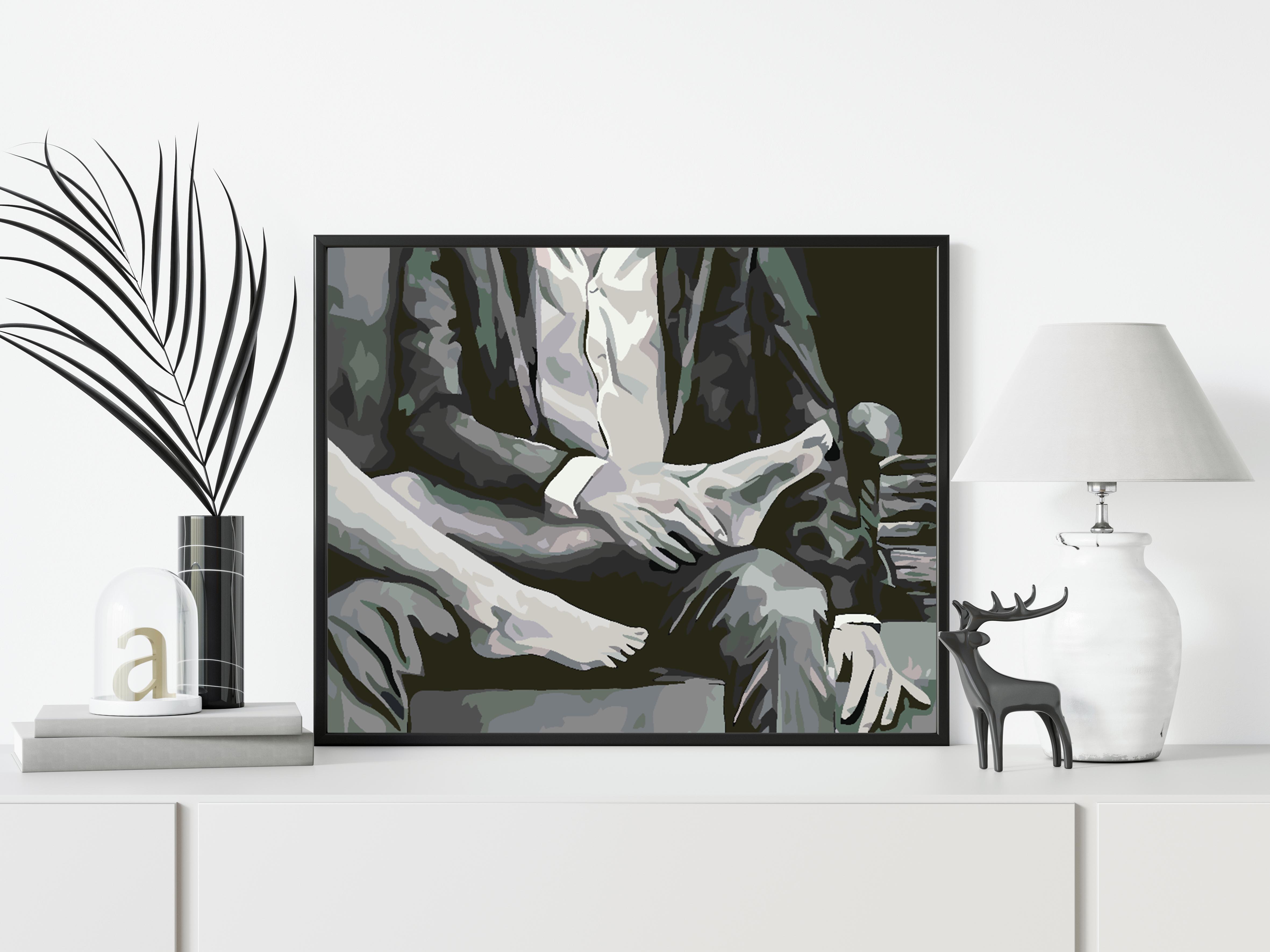 Malen nach Zahlen - Liebe Schwarz und Weiß 4627