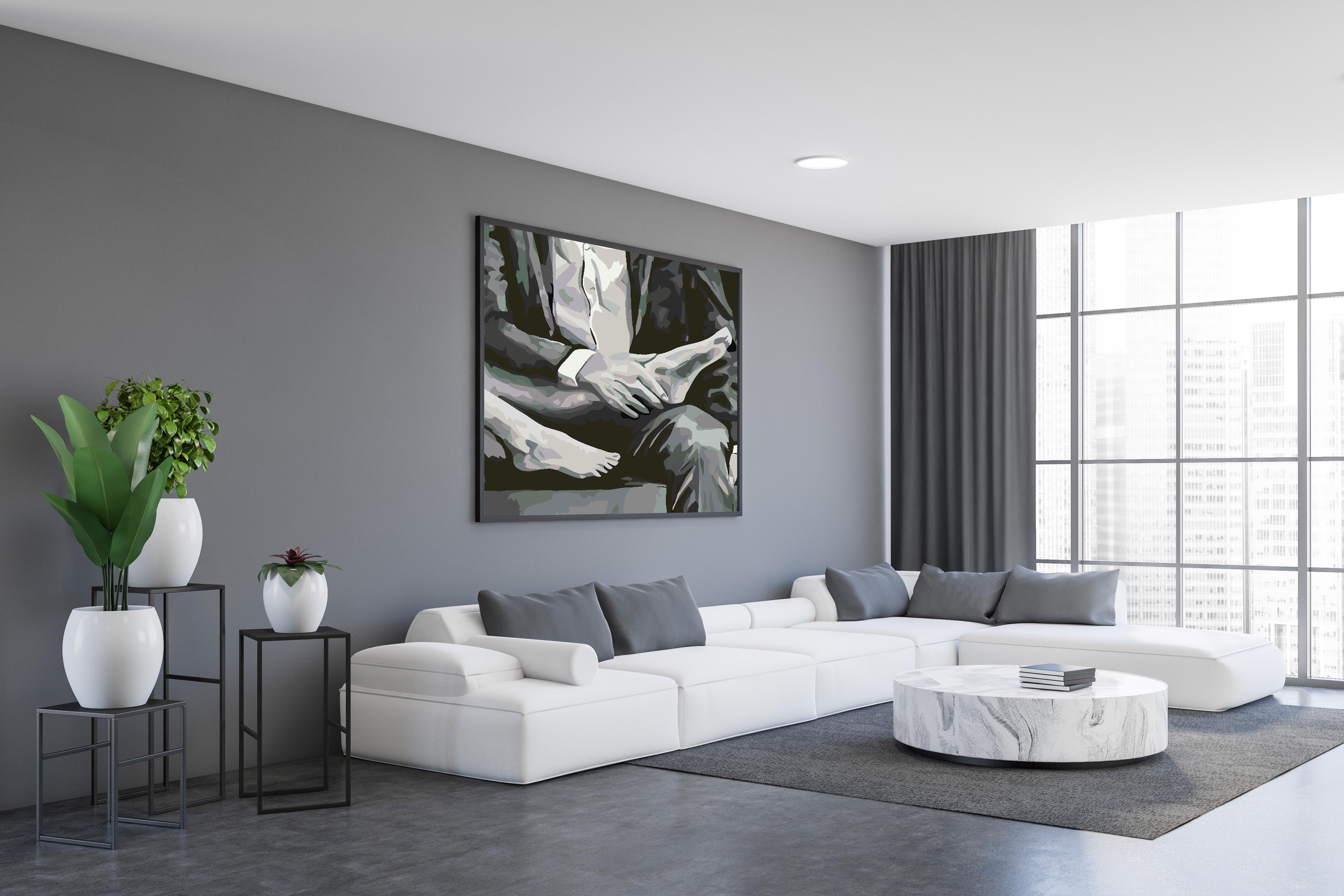 Malen nach Zahlen - Liebe Schwarz und Weiß 4627