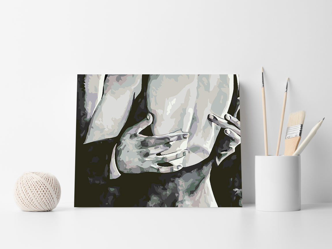 Malen nach Zahlen - Liebe Schwarz und Weiß 4630