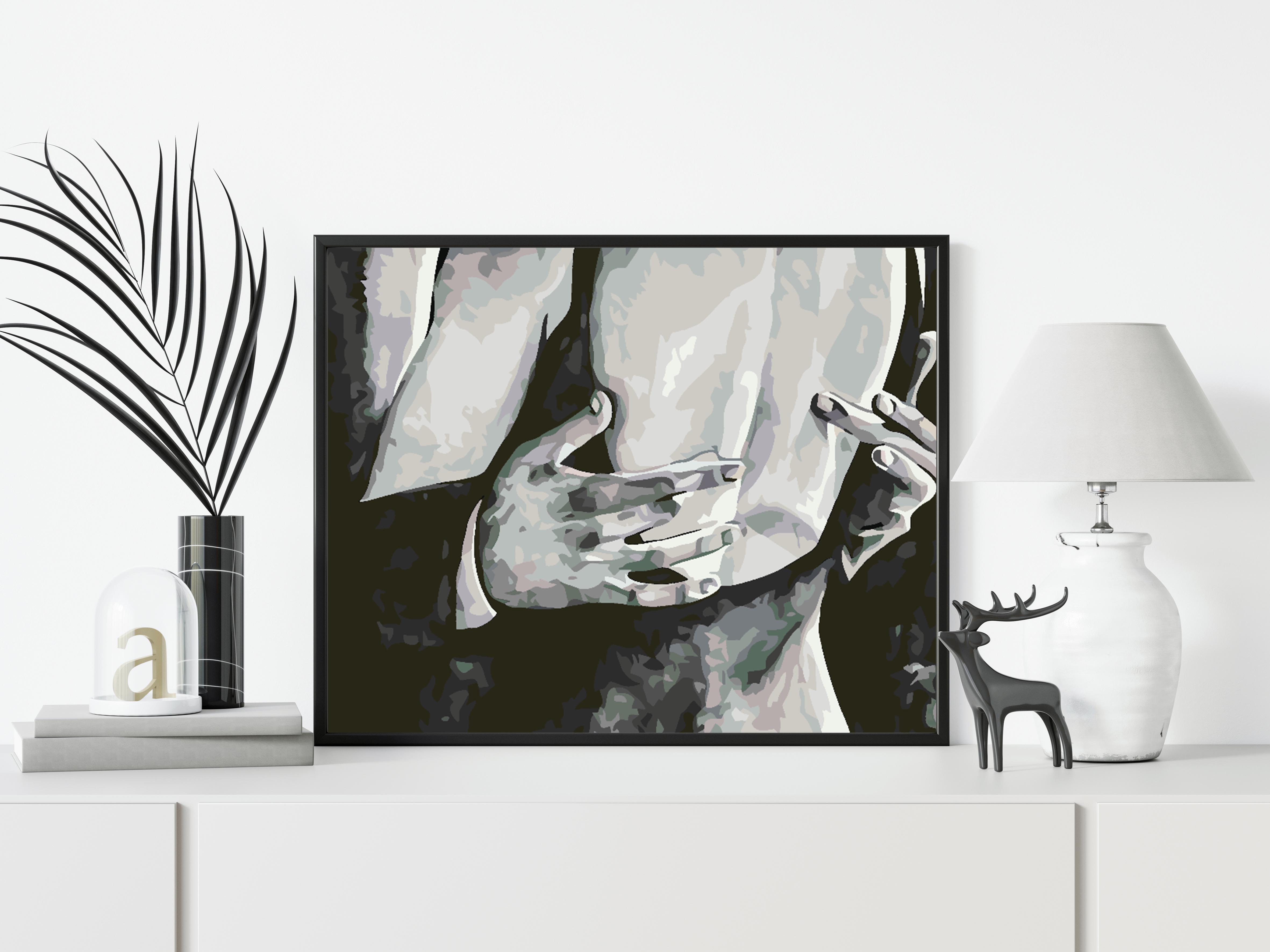 Malen nach Zahlen - Liebe Schwarz und Weiß 4630