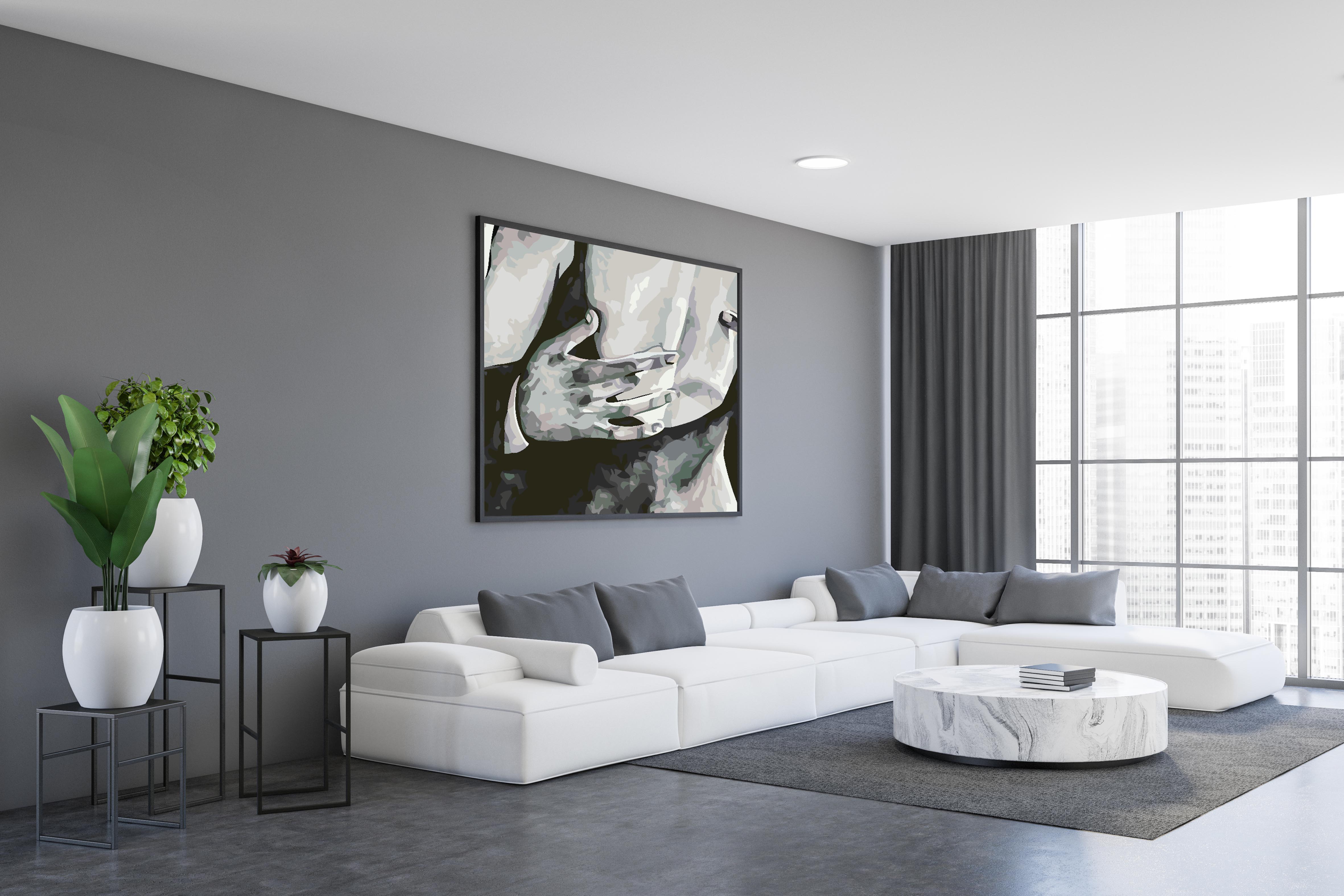 Malen nach Zahlen - Liebe Schwarz und Weiß 4630