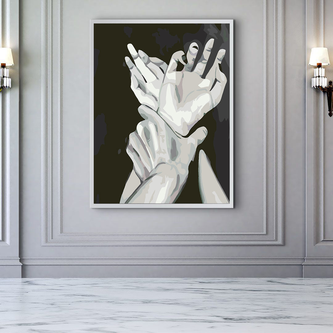 Malen nach Zahlen - Liebe Schwarz und Weiß 4631