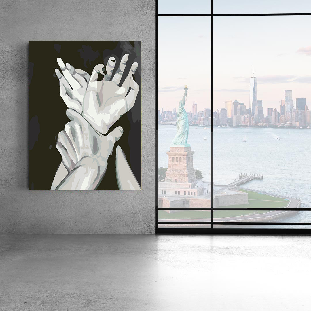 Malen nach Zahlen - Liebe Schwarz und Weiß 4631