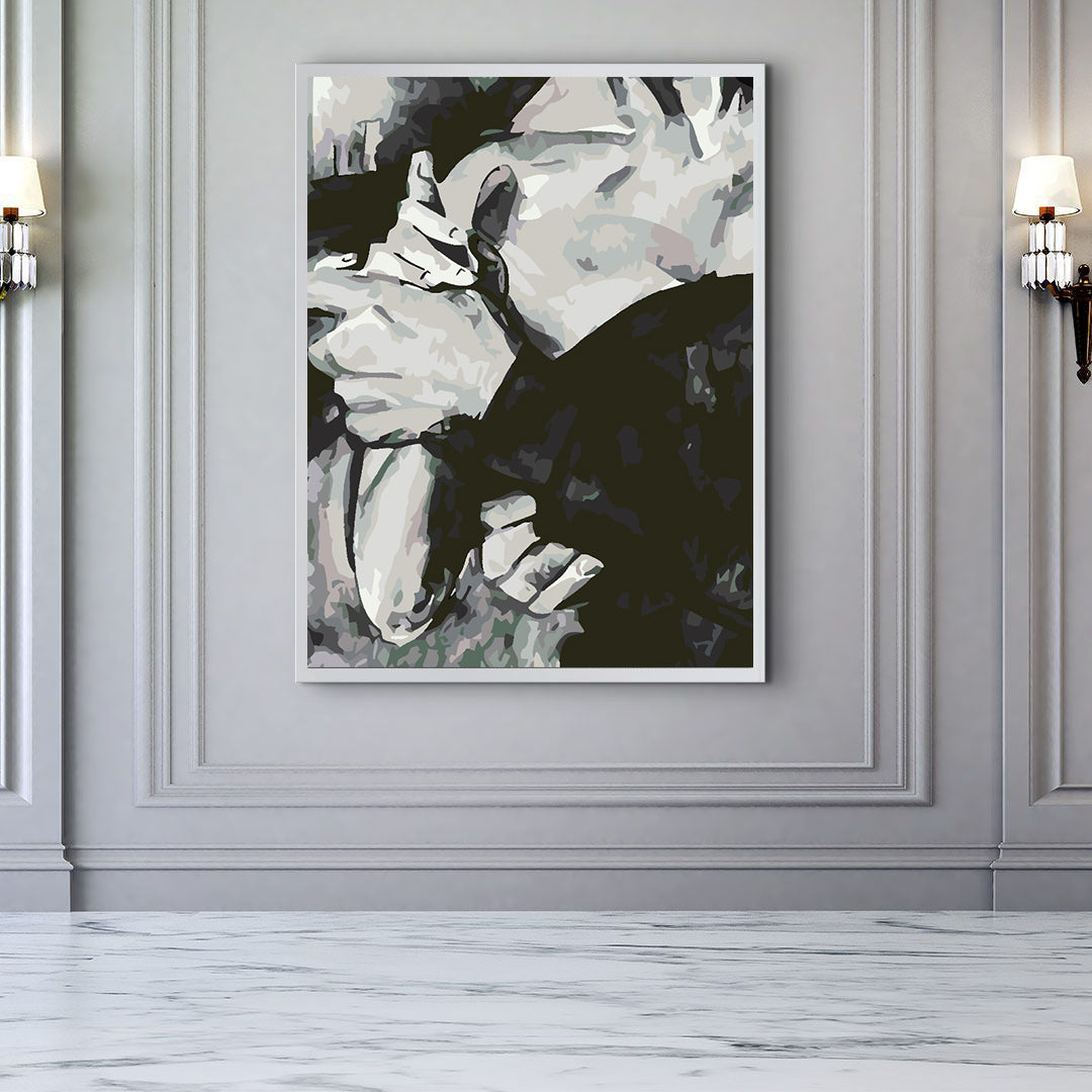 Malen nach Zahlen - Liebe Schwarz und Weiß 4632