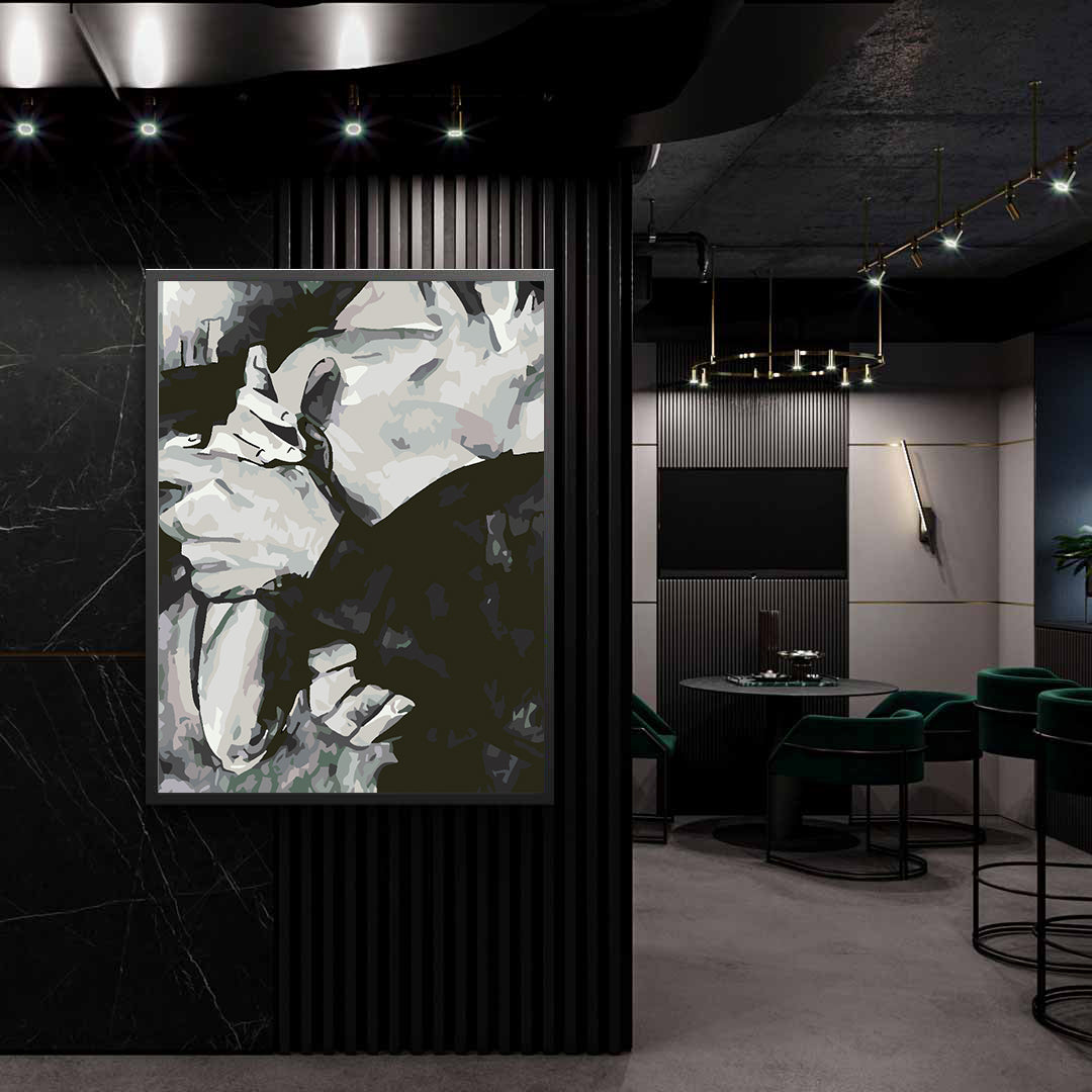 Malen nach Zahlen - Liebe Schwarz und Weiß 4632