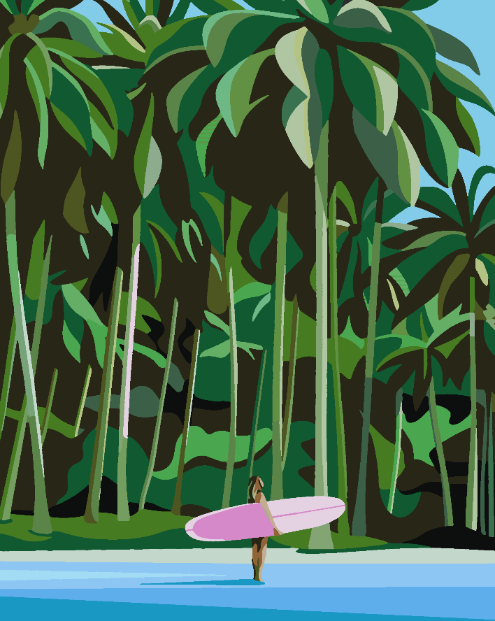 Malen nach Zahlen - Surfen 4633