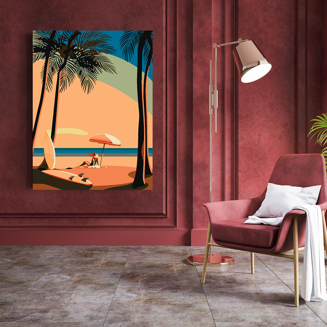 Malen nach Zahlen - Am Strand 4634