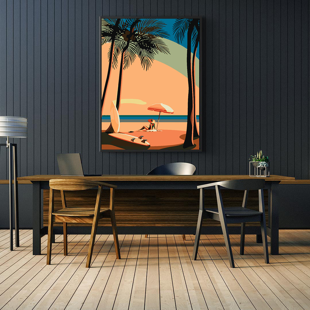 Malen nach Zahlen - Am Strand 4634