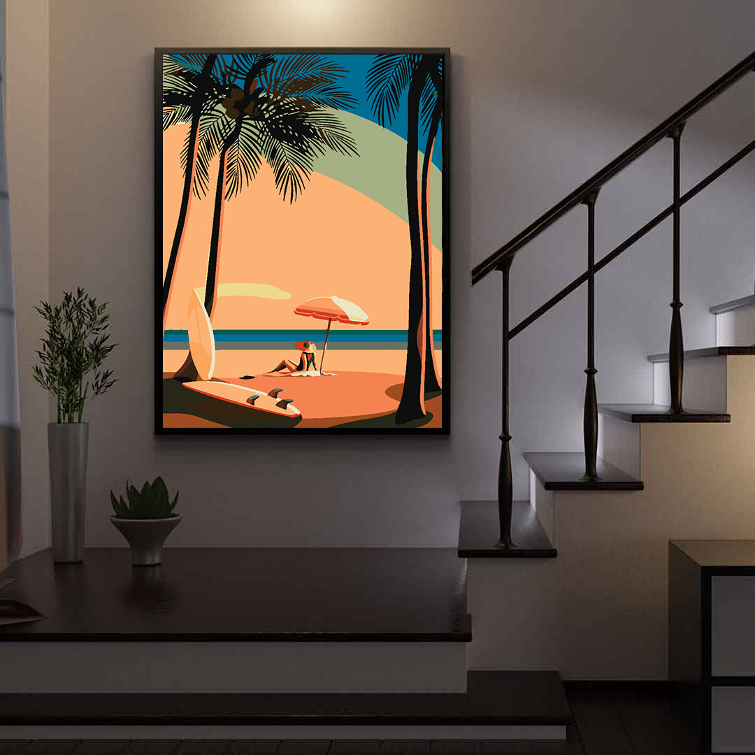 Malen nach Zahlen - Am Strand 4634