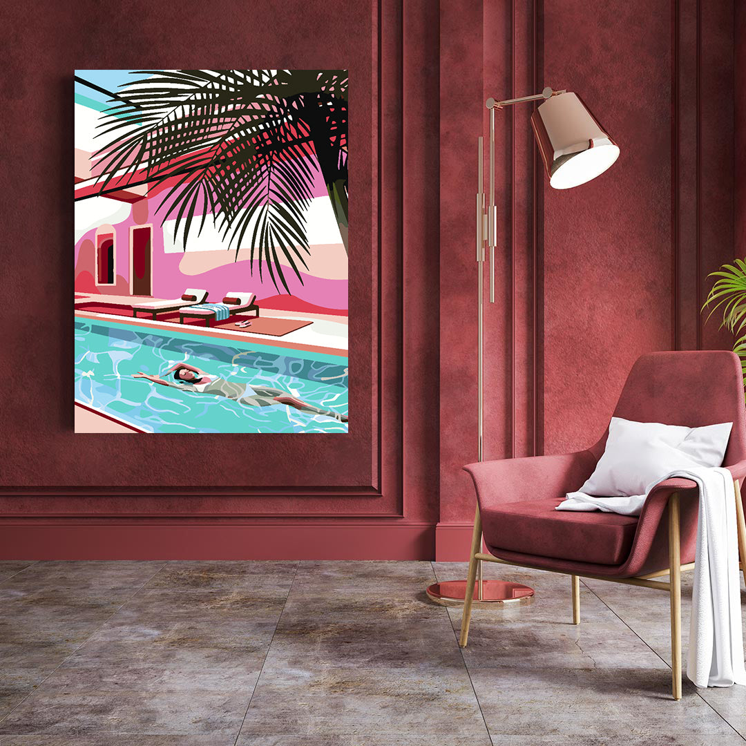 Peinture par numéros - Piscine d'été 4635