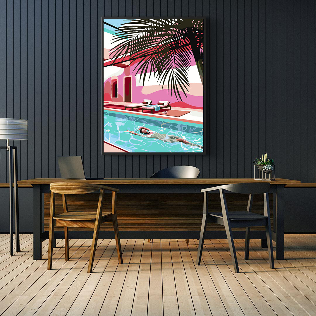 Malen nach Zahlen - Sommerpool 4635