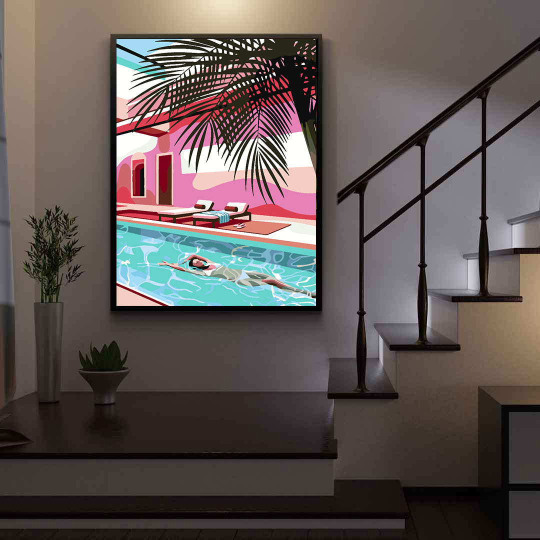 Malen nach Zahlen - Sommerpool 4635