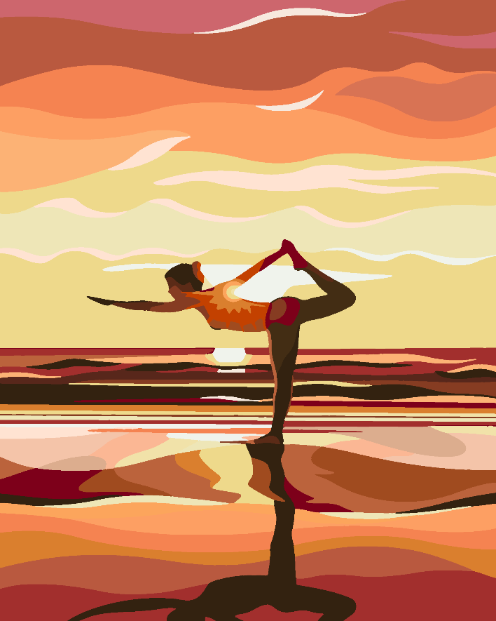 Pictura pe numere - Yoga 4636