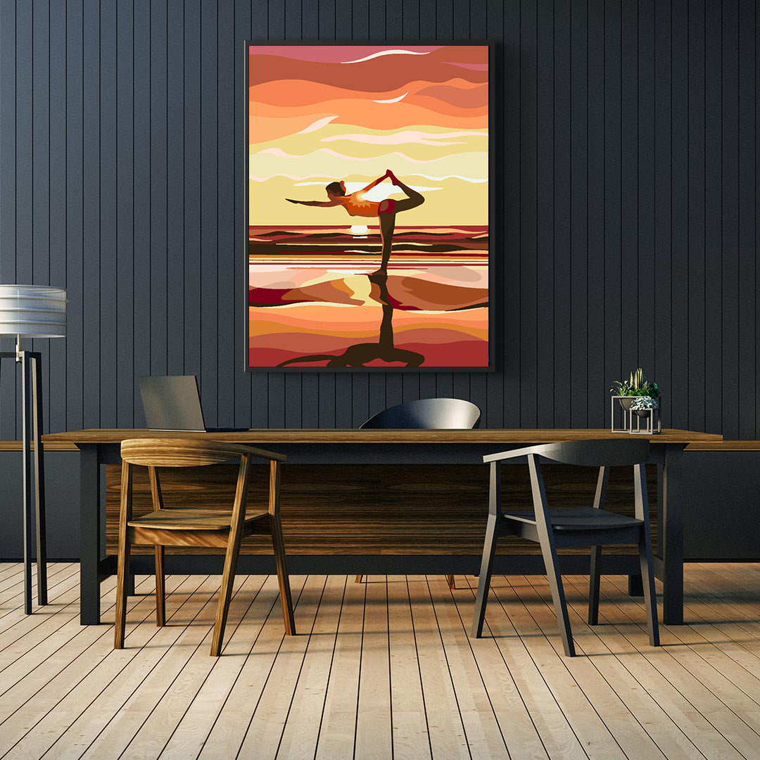 Malen nach Zahlen - Yoga 4636