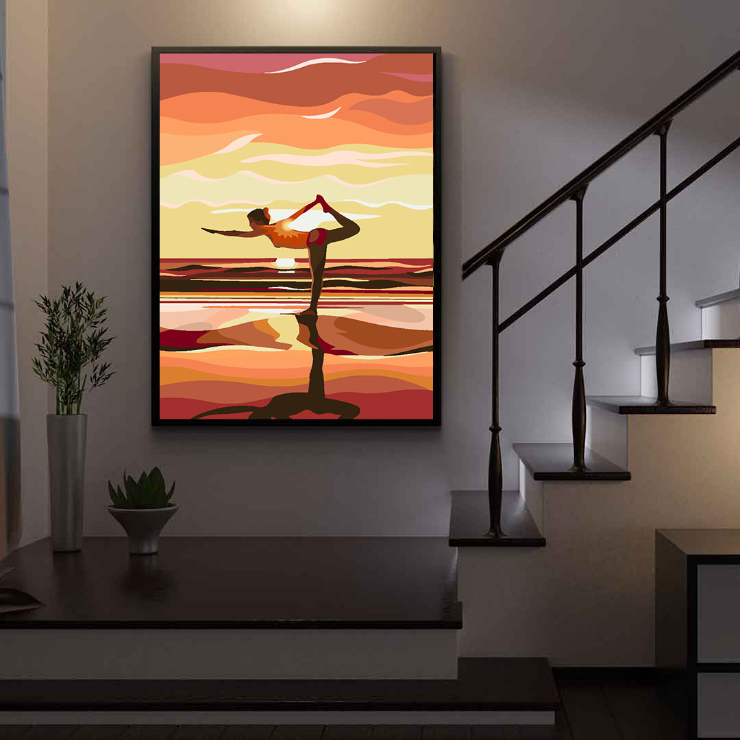 Malen nach Zahlen - Yoga 4636