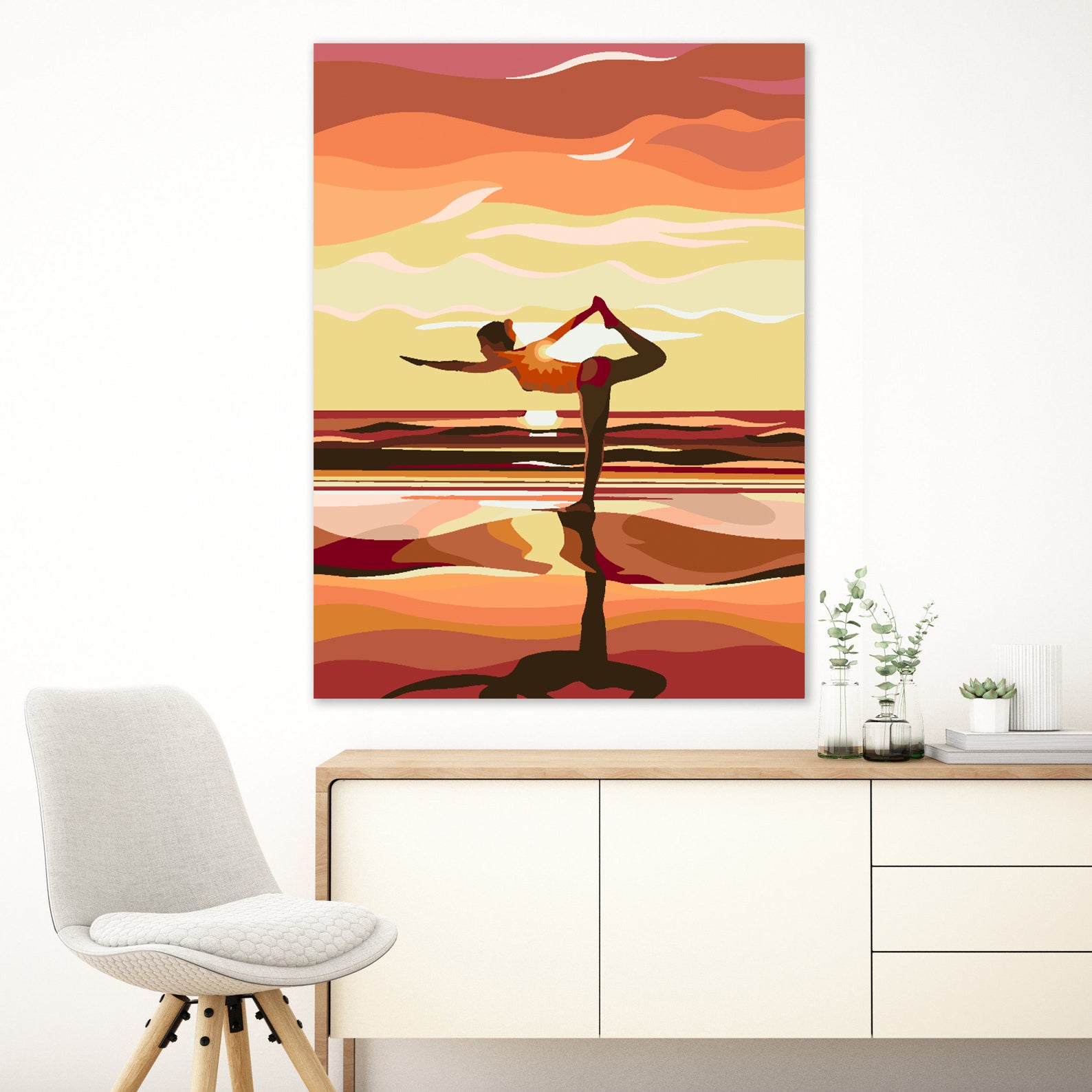 Malen nach Zahlen - Yoga 4636