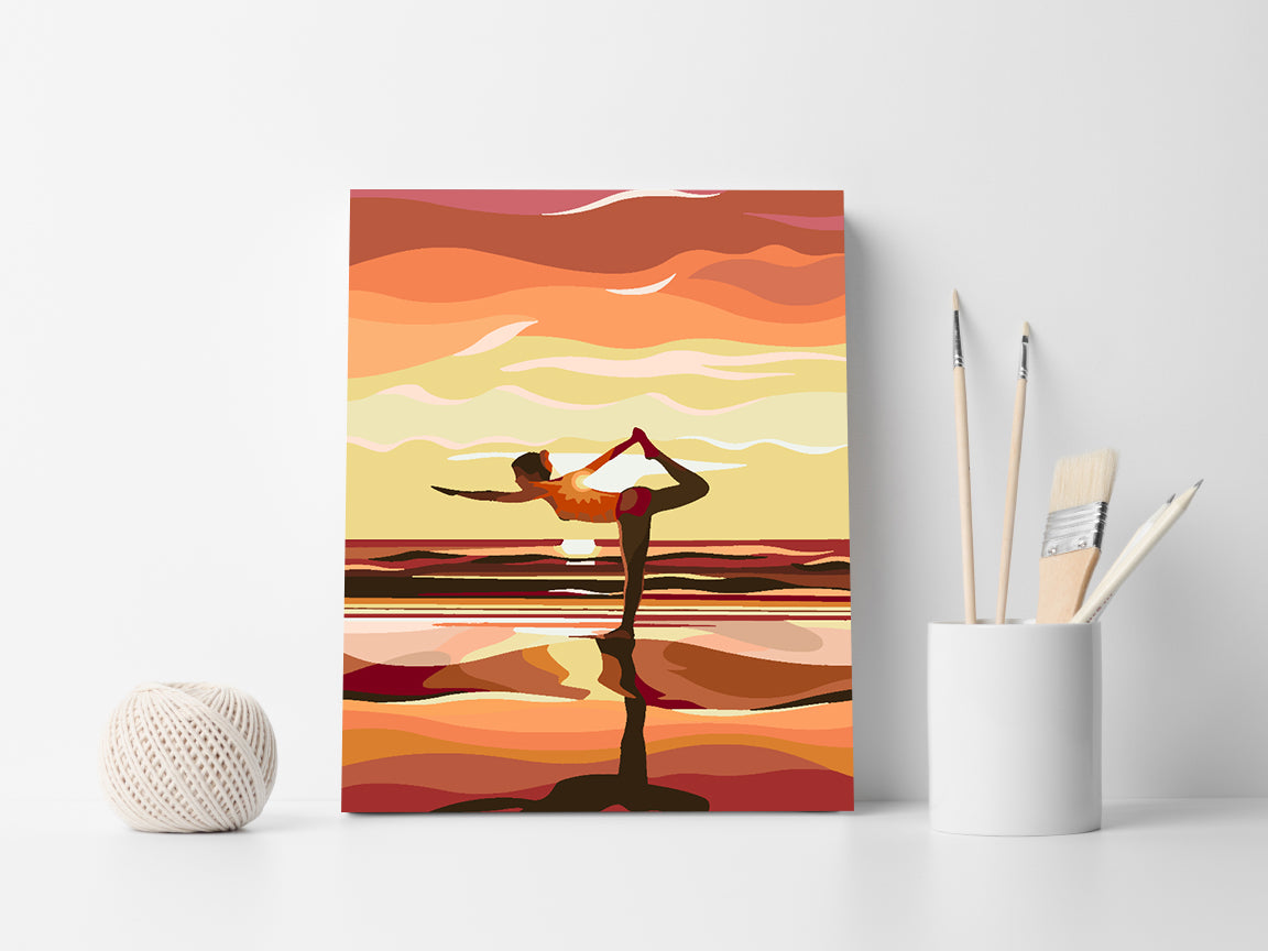 Malen nach Zahlen - Yoga 4636